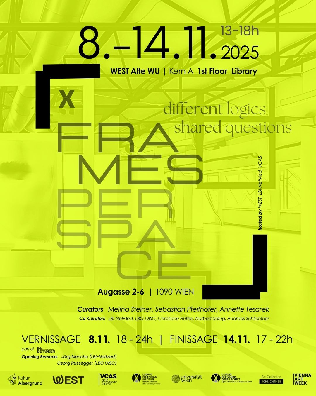 X FRAMES PER SPACE • DIFFERENT LOGICS - SHARED QUESTIONS - November 8 - 14, 2025